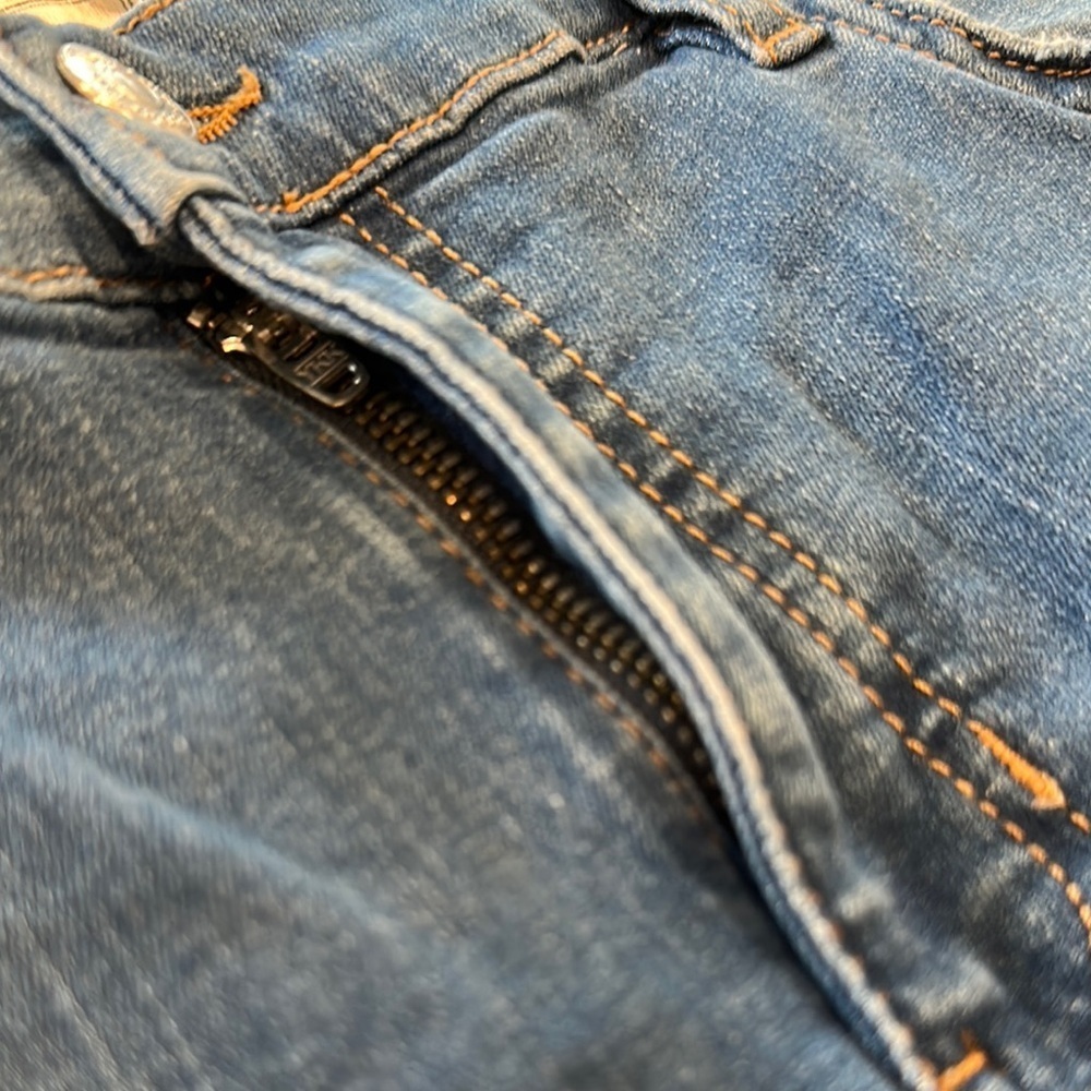 FREE People Women's Blue Distressed Jeans Size 29 - Picture 3 of 5